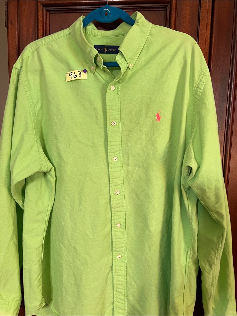 Polo by Ralph Lauren Lime Green Button-Down Shirt Size XXL❤️❤️